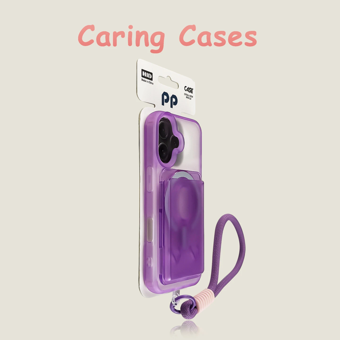 Etui do iPhone 18 Pro Max, żółte, z uchwytem na karty MagSafe, matowe, przezroczyste, z paskiem, odporne na wstrząsy, kompatybilne z iPhone 17, 16, 15, 14, 13, 12, 11. — zdjęcie produktu 5