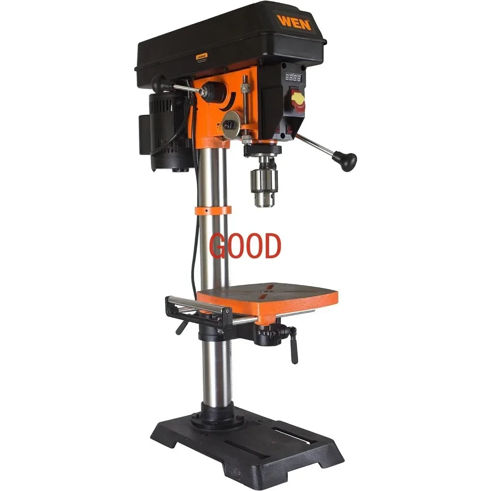 TAO 4214T 5-Amp 12-Inch Variable Speed Cast Iron Benchtop Drill Press with Laser and Work Light