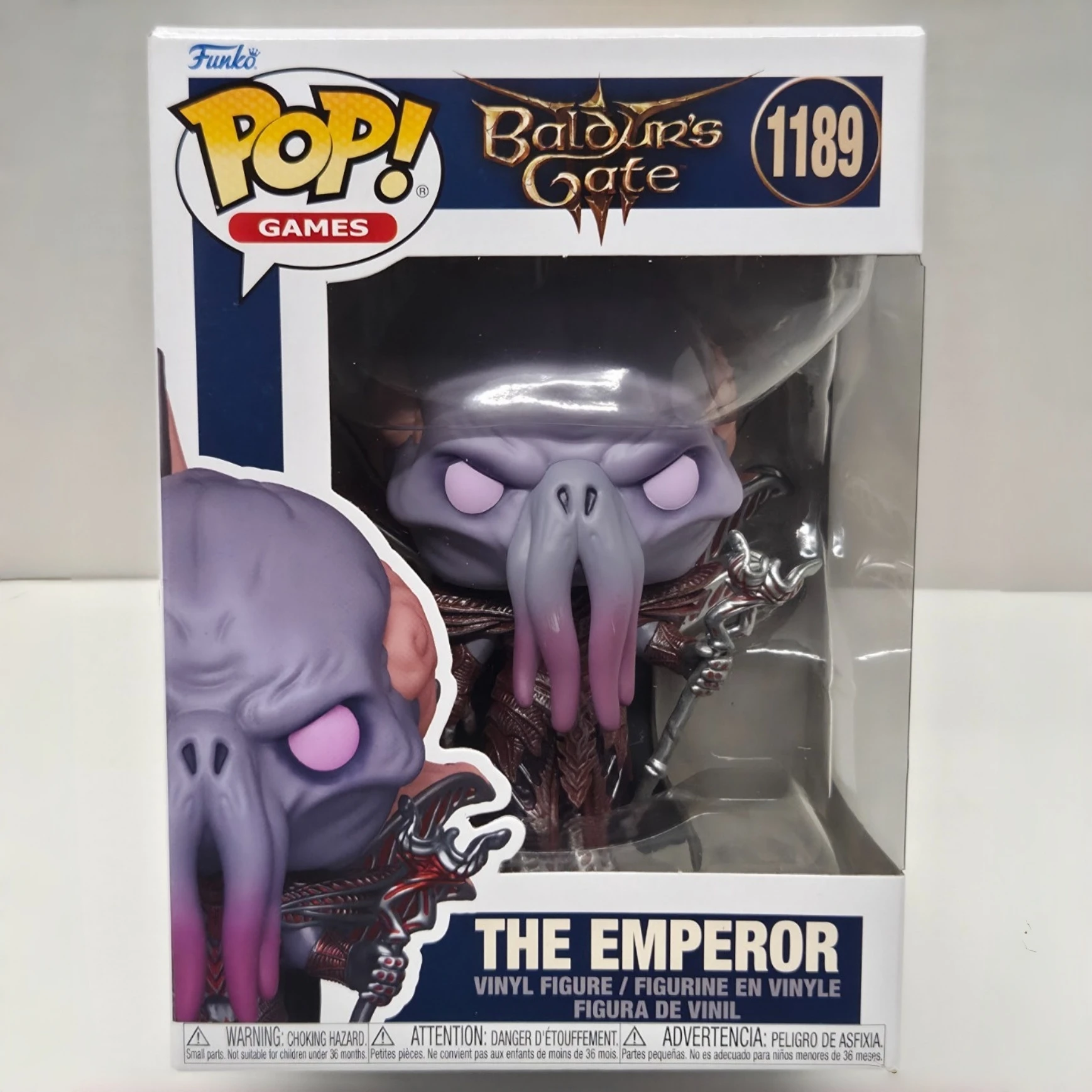 Figura de vinilo Funko Pop! de Astarion, el Emperador, de Baldur's Gate 3 # 1189 Juguete Oficial Auténtico de Edición Limitada, Regalo para Fanáticos