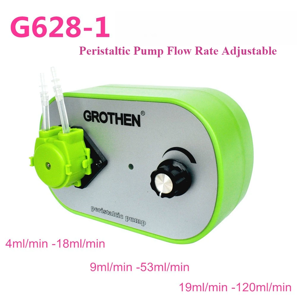 

Перистальтический дозирующий насос GROTHEN с регулируемой скоростью потока, простой в использовании, от 4 мл/мин до 120 мл/мин, для аквариумов, лабораторий, анализа воды