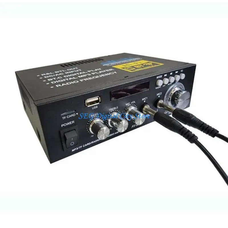 

U75B 30 + 30 Вт приемник усилителя мощности Bluetooth-совместимый вход для USB-карты TF