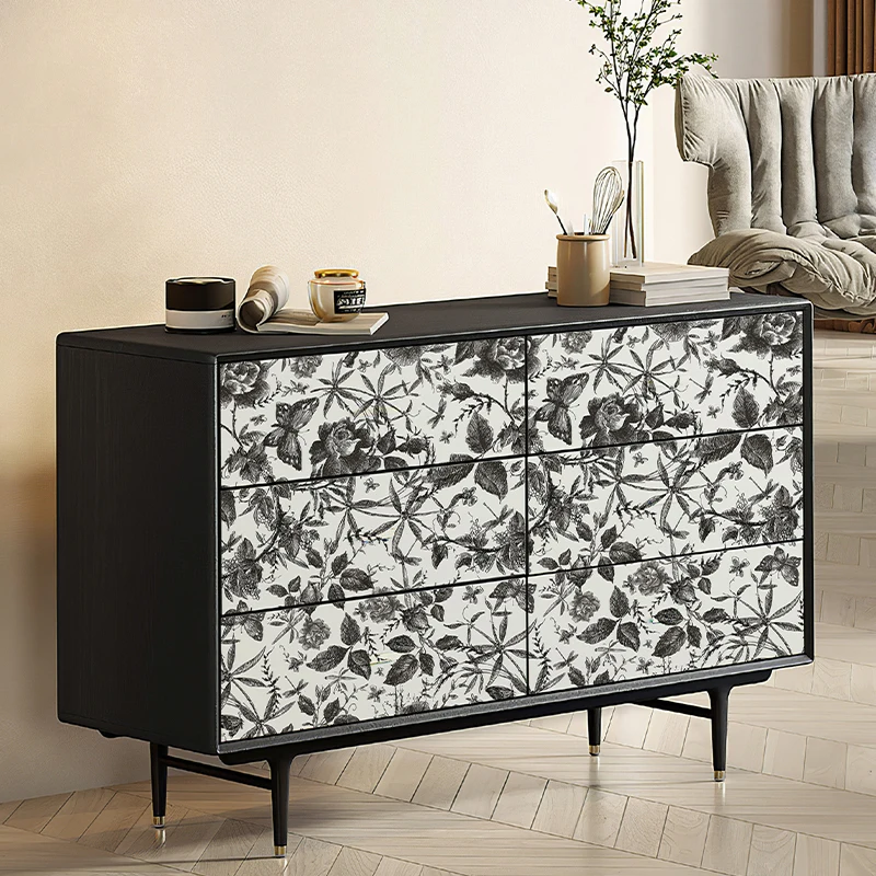 Black and White Floral Print Wallpaper Retro Floral Butterfly Wallpaper For Home Decoration Peel Stick Cabinet Wall Stickers