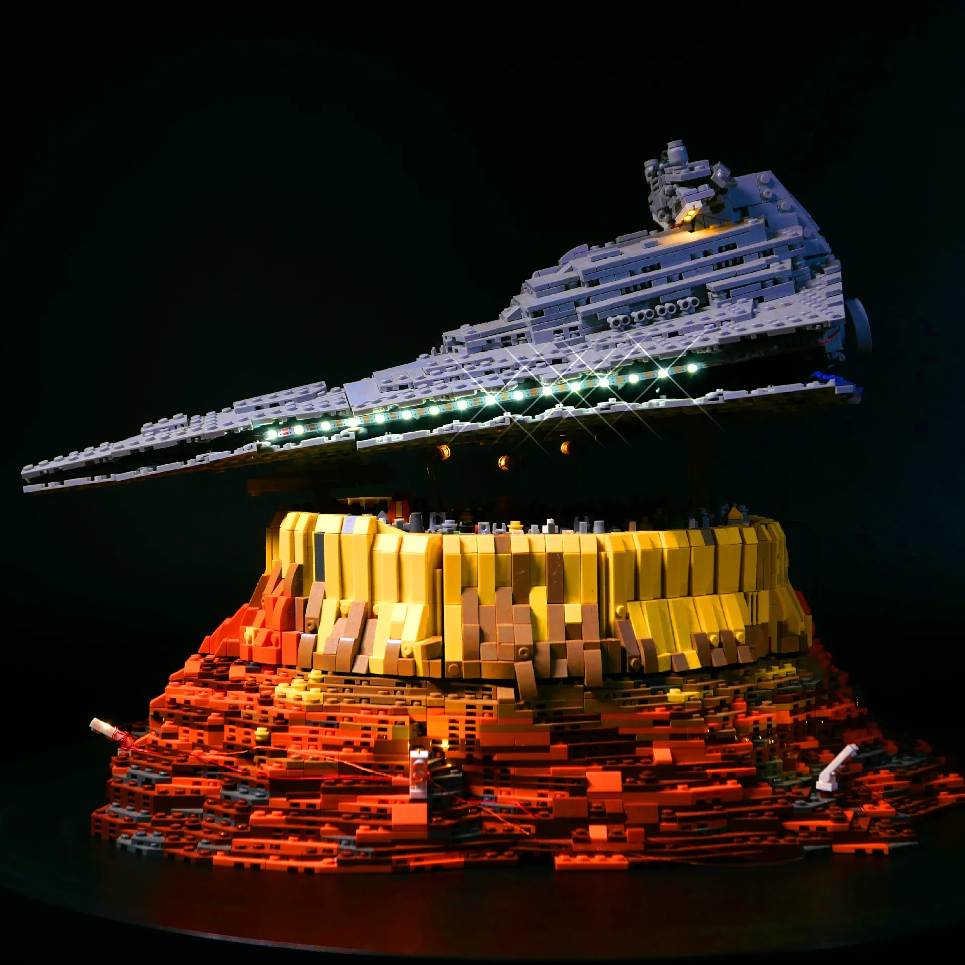No Model LED Light Set for The Empire Over Jedha City 90007 21007 Star Destroyer Cruise Building Blocks Brick Starship Toy Gifts