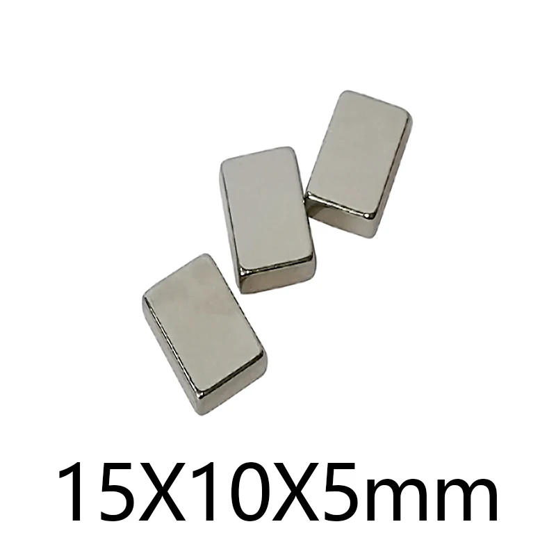 10-100 pcs 15x10x5 mm square Fridge Magnets N35 Neodymium magnetic 15*10*5 mm block rare earth Magnet NdFeB Powerful 15*10*5 mm