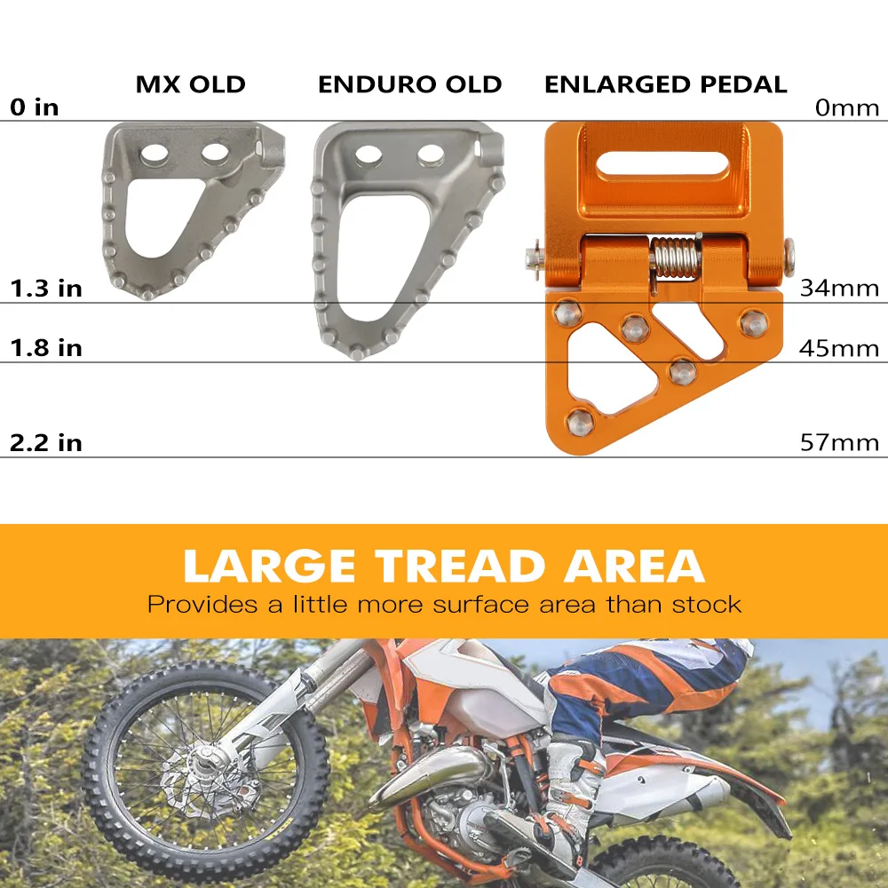 NICECNC Für KTM EXC 300 2017-2024 Hintere Bremspedalplatte Für KTM EXC-F 350 XCW 500 XCW-F SX 125 SXF 450 350 XC XCF 2016-2024 – Detail 5