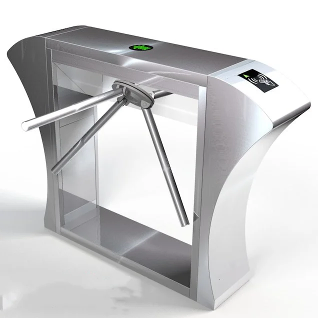 

Butterfly Bridge Semi-Autom Tripod Turnstile Barrier Gates Price With Biometric Rfid Scenic School Construction Site Gym
