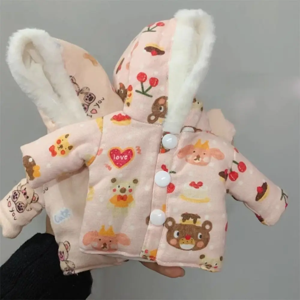 Moda inverno usar jaquetas multicoloridas mini casaco com capuz diy acessórios soltos grossos quentes topos para 1/6 bjd 30cm bonecas