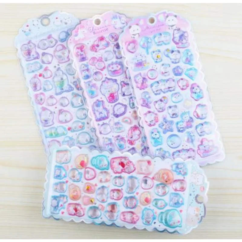 

2025 милый мультфильм сладкий кот единорог 3D тисненая наклейка альбом DIY дневник справочник украшение наклейка