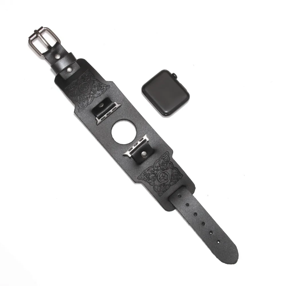 Modelo para pulseira retrô, pulseira de couro sofisticada.