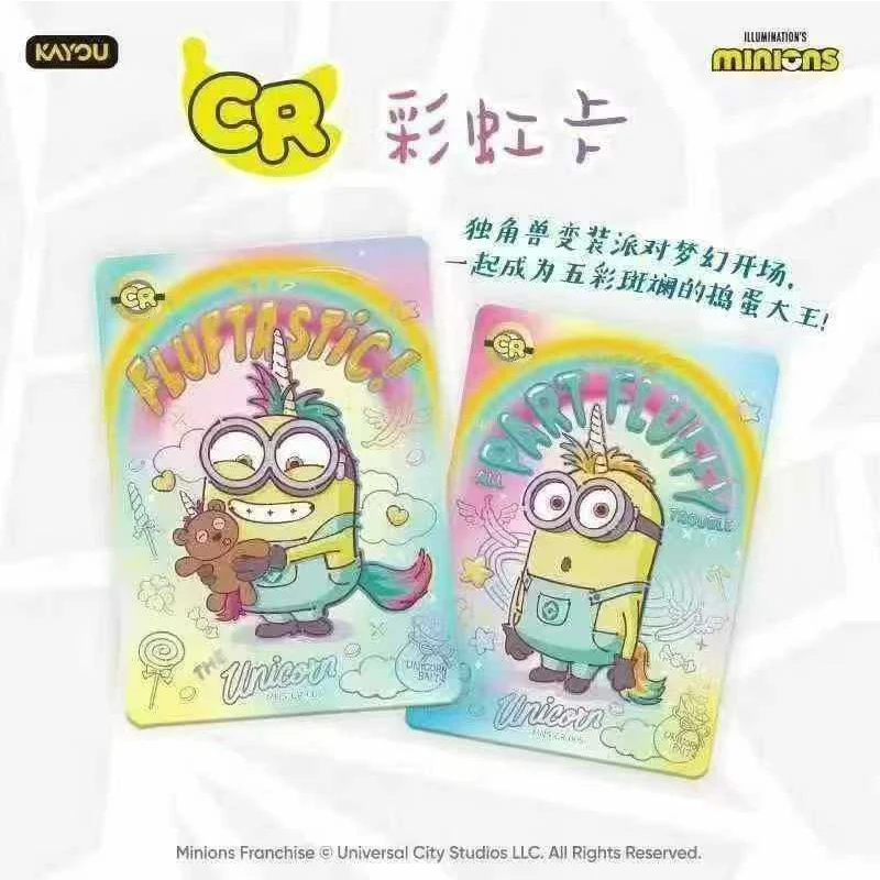 Wholesale Kayou Genuine Minions Banana Cute Master Pack 1st Edition Despicable Me Character Collection Trading Card Blind Bag To