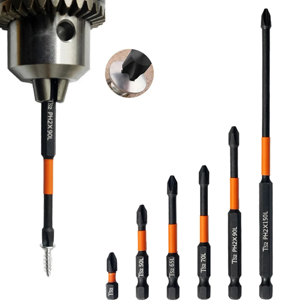 10Pcs PH2 Electrician Special Screwdriver Bits Set Magnetic Electric Impact Drill Nut Driver Screwdriver Hand Tools