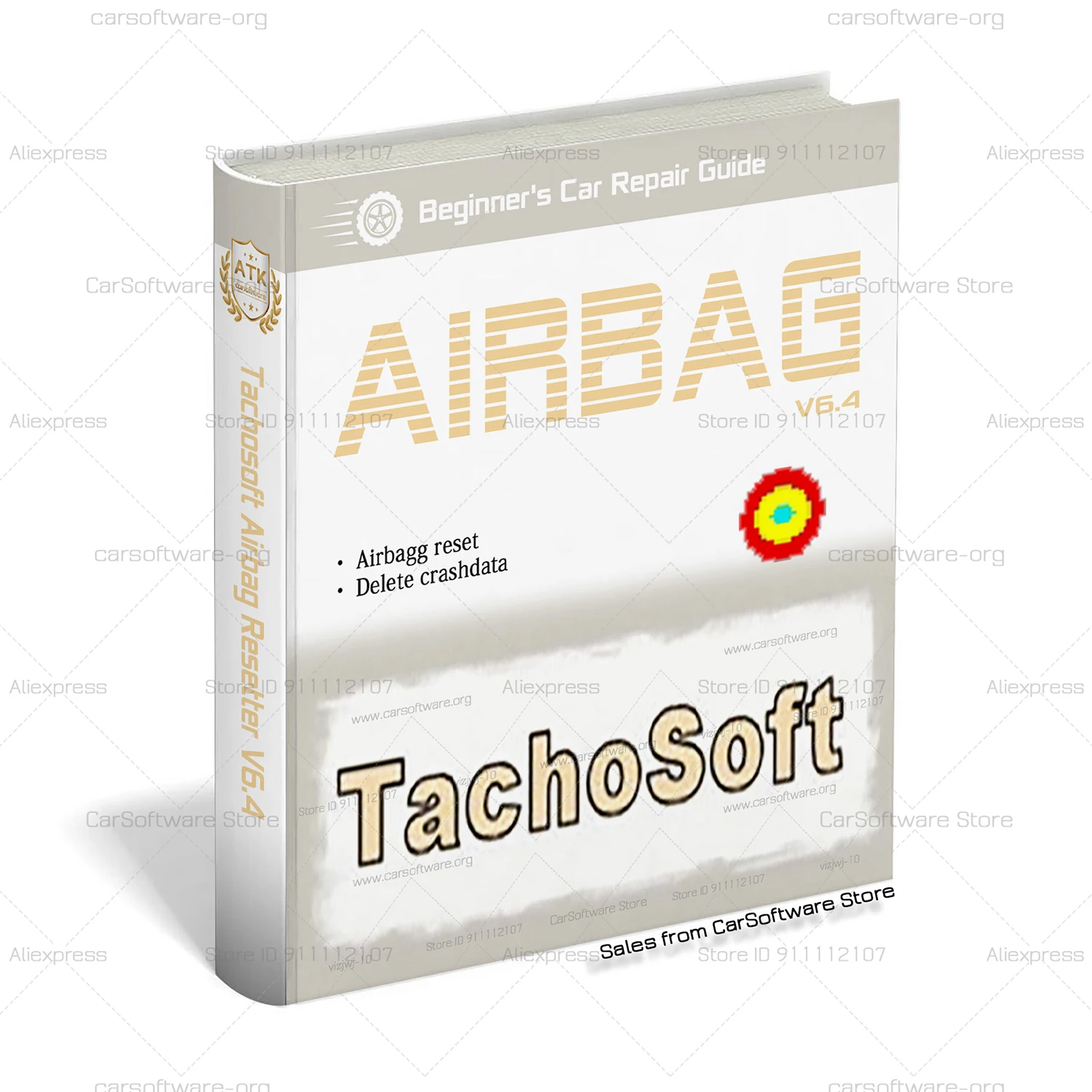 2026 Newest Deleting Crashdata Software Tachosoft Ai-rbag Resetter V6.4 From ECU Dumps with 450 Ai-rbag ECU Models Eprom Mcu Car