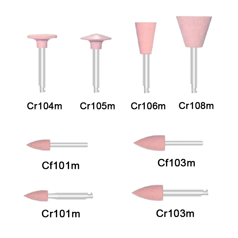 100pcs/pack Dental Silicone Polishing Grinding Heads  for Ceramics Teeth Polisher Dental Materials