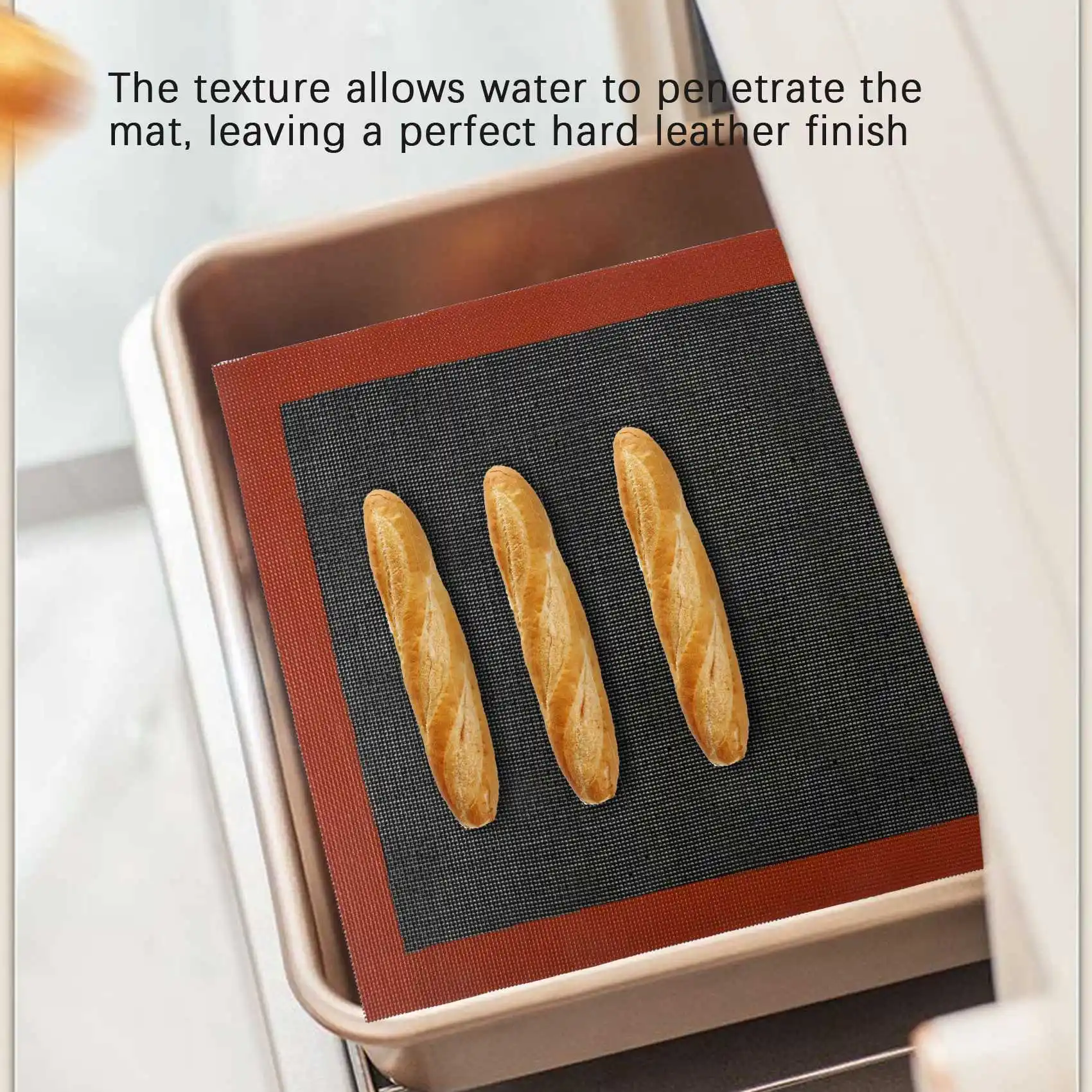 ABWR-Biscuit/Bread/Kitchen Baking Appliance Accessories Perforated Silicone Baking Mat Non-Stick Oven Mat Lining Tool, 2PCS