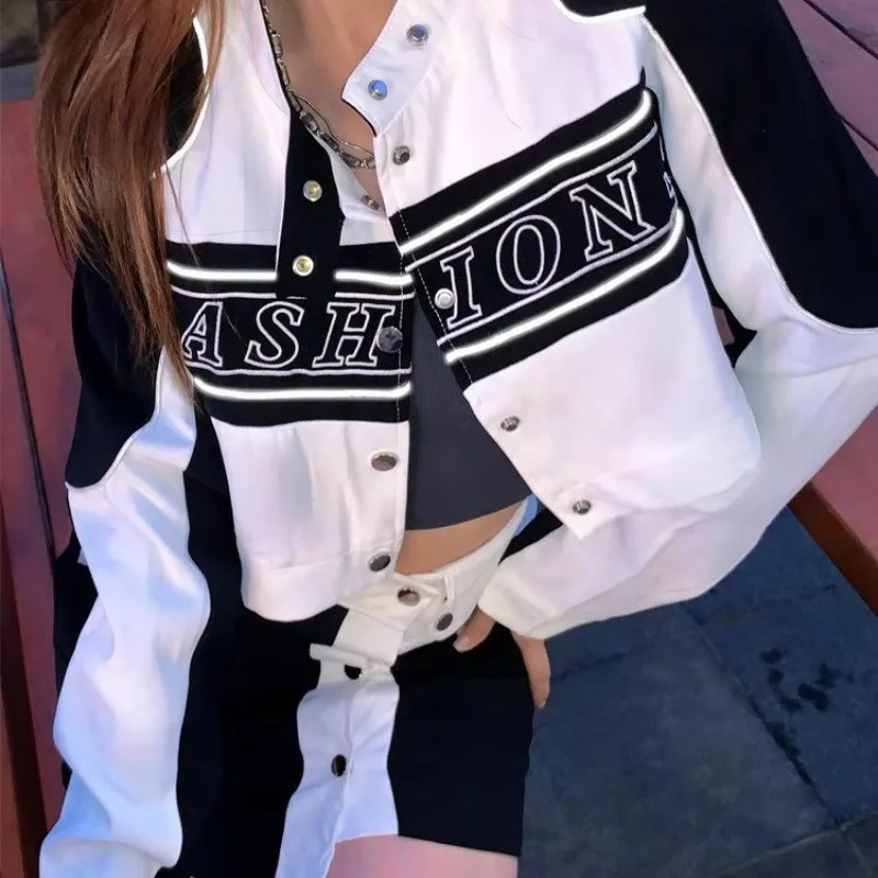 Honkbaljassen Meisjes Geel Dames Lente Knitwear Geavanceerde Effen Gothic Dame Werkplek Rekbaar Mini Middeleeuws Naadloos Stedelijk