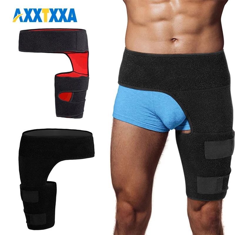 1Pcs Hip Support Brace for Hip Pain - Compression Wrap for Groin,Thigh,Hamstring - Hip Flexor Arthritis Bursitis