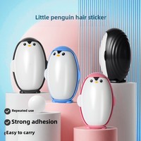 Washable Lint Remover Penguin Clothes Roller Portable Pet Hair Remover Dust Removal Eliminator Brush Hair Sticky Cleaning Tools