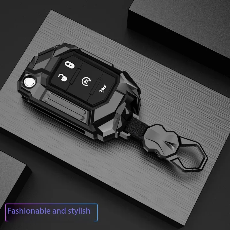Key Shell Fob Holder Cover Remote Protector Case for Jeep Wrangler JL TJ Gladiator JT 2018 2019 Keychain Protector 4