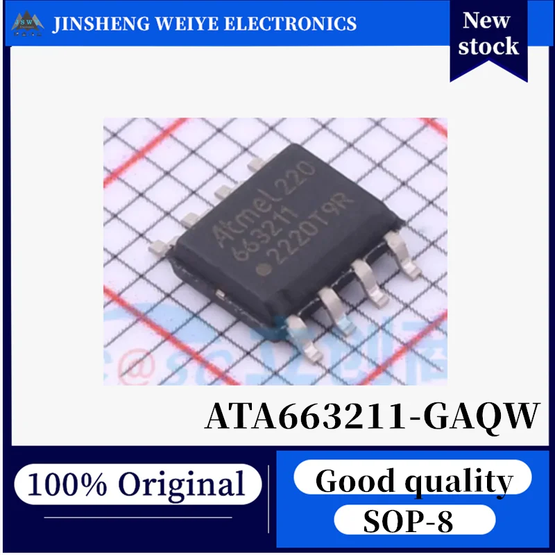 (10/50 pieces) ATA663211-GAQW 663211 SOIC-8 LIN bus transceiver, 100% new, original IC, fast shipping.