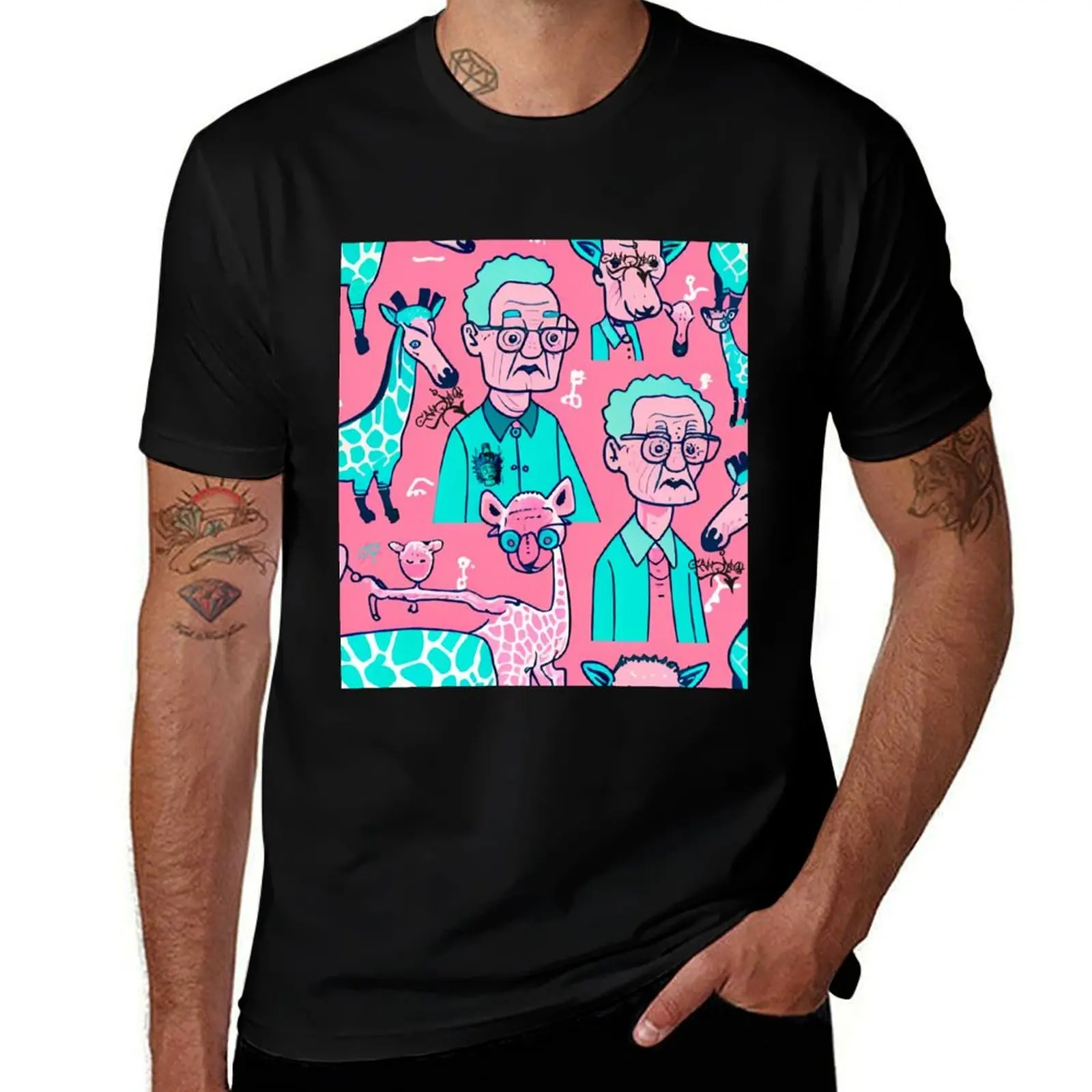 

Grandparents and Giraffes T-Shirt man t shirt designer shirts affliction shirts black t-shirts for men