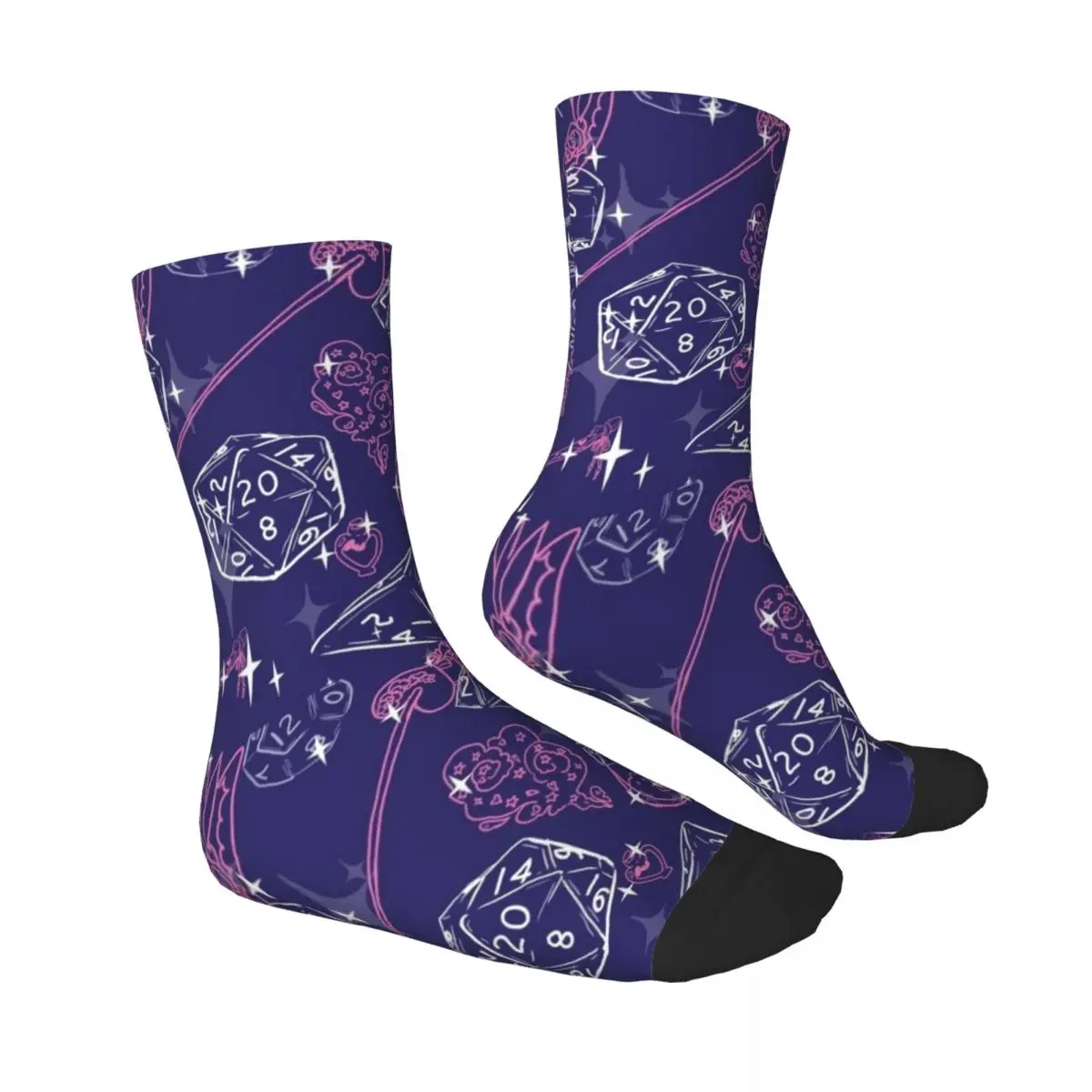 Amole D & D Gear for Babes Everywhere-Bard Football Moving Bas, Chaussettes de sport pour hommes et femmes