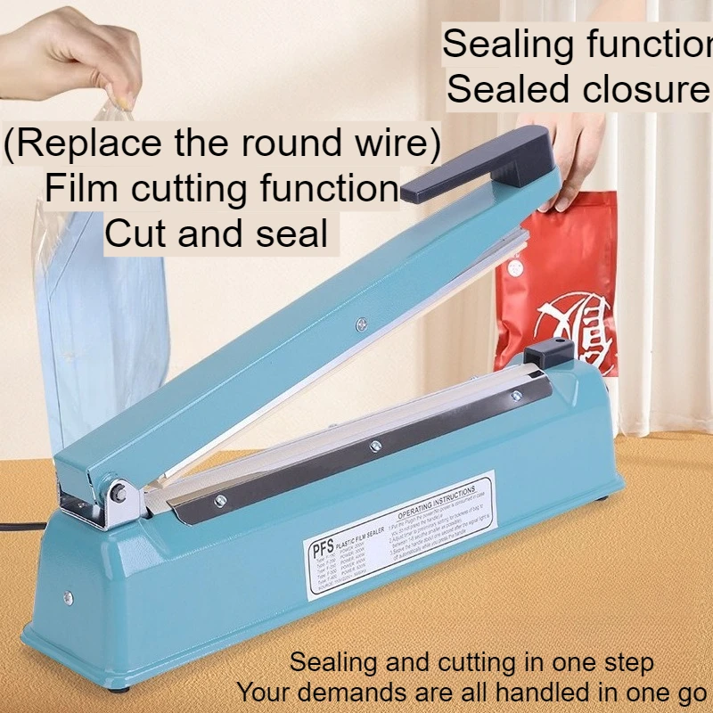Pressa con sigillatrice a mani Macchina per sigillare sacchetti manuali per pellicola di alluminio di piccole dimensioni per uso domestico