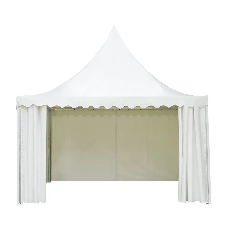 

Advertising tent folding sunshade stall four corners European all-aluminum pointed canopy