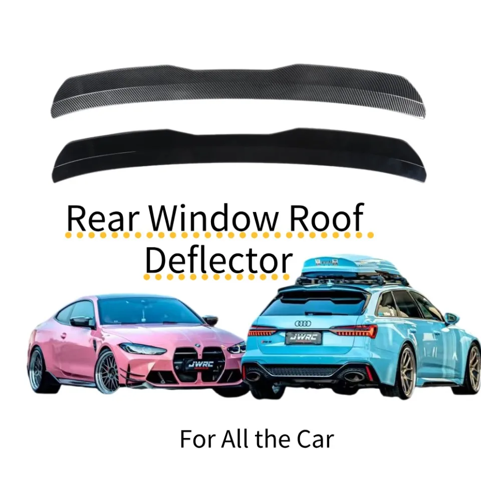 

Rear Window Roof Deflector Rear Window Roof Spoiler Visor Deflector Universal Fit Reduce Resistance Window Top Lip Molding Trim