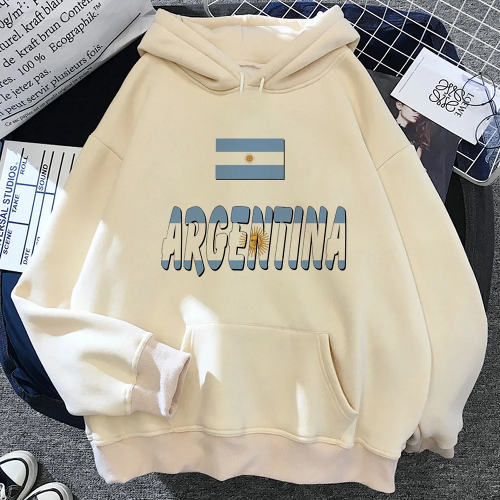 

Argentina hoodie comic kawaii Japanese athleisure funny female sweatshirts trendy Y2K harajuku casual wear