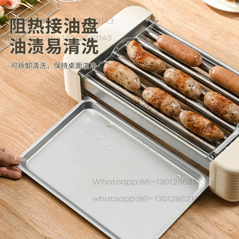 110V Multifunctional Household Sausage Grilling Machine Electric Grilling Machine Electric Grilling Pan Machine