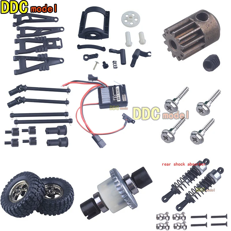 HAIBOXING hbx12891 1/12 remote control RC Car Spare Parts Upgrade differential  Shock Absorber servo gear tires drive shaft ESC