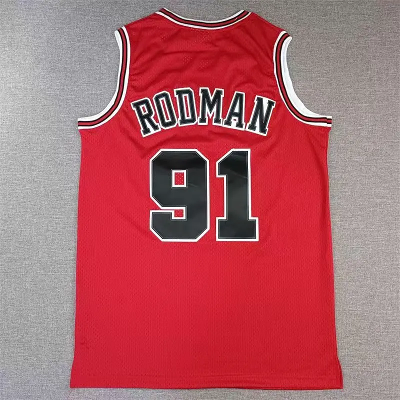 Rodman jersey No.91 retro sports uniform US version breathable trend mesh men's vest for men and women with the same paragraph