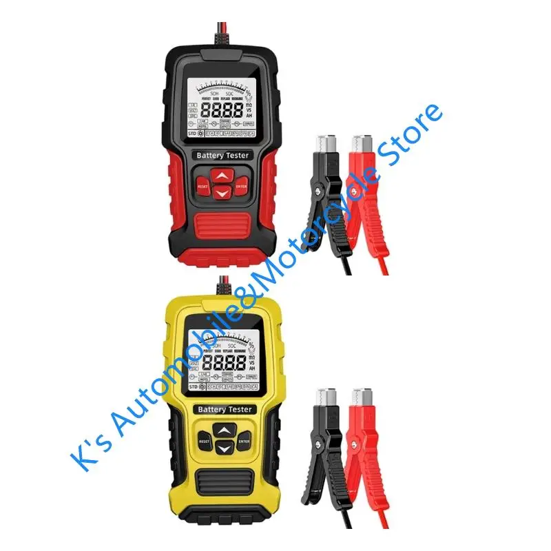 

Q39F 12/24V Automotive Battery Analyzers With LCD Display Voltages Internal Resistance Capacity Measurement Tool