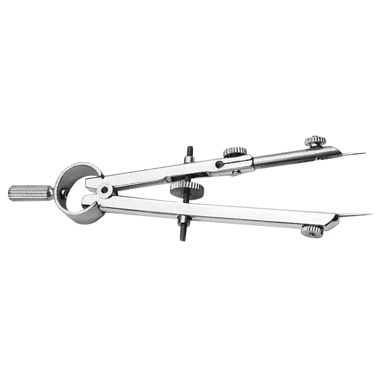 High-Quality Metal Spring Compass Portable Precision Adjustable Legs Smooth Drawing Tool for Education Drafting