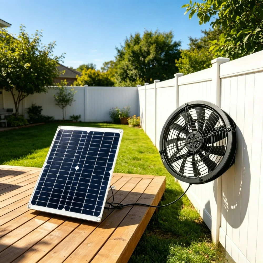 Outdoor Power Vent - Вентилятор вытяжной 25 Вт на солнечной