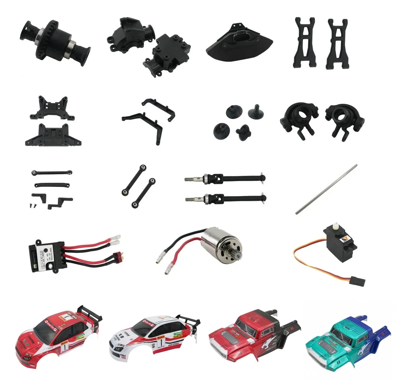 

SY1201 SY1202 Модифицированные аксессуары Корпус рычага подвески Дифференциал Амортизатор Шина Бампер Шестерня 1/12 RC Автозапчасти