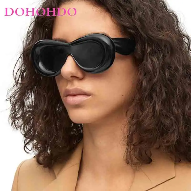 

Luxury Brand Design Fashion Wacky Inflatable Expansion Frame Integrated Sun Glasses Women Trending Hip Hop Sunglass Men UV400