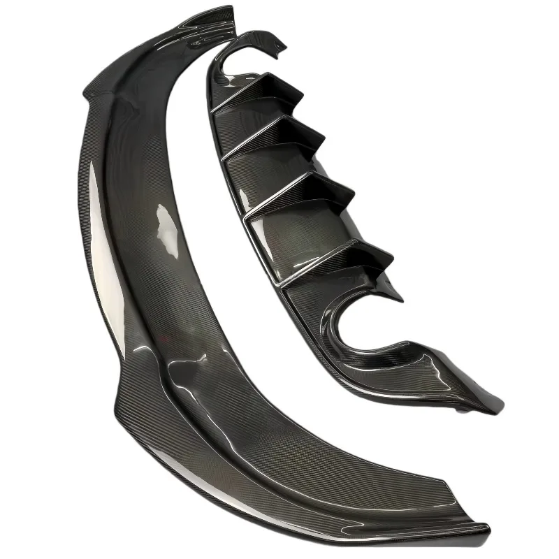 For Dodge Charger SRT Carbon Fiber Bumper Lower Lip Front Shovel Rear Bumper Spoiler
