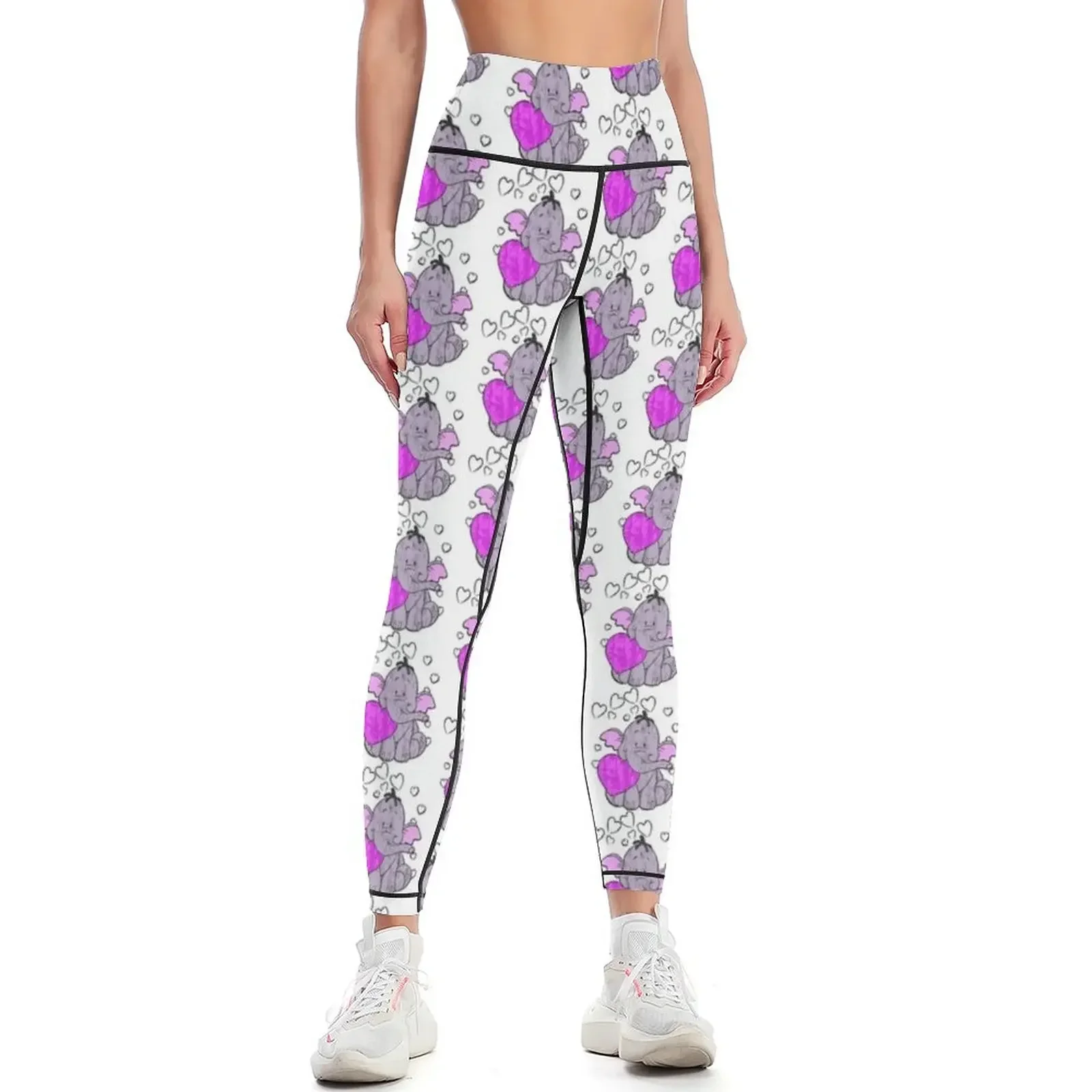 

Heffalump Valentine Leggings gym's sportswear Women's high waist workout clothes for leggins push up woman Womens Leggings