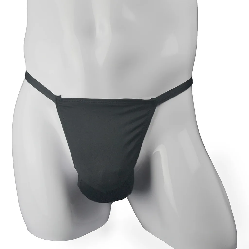 Sexy Men Underwear Gay Erotic Sheer T Back Thong Mesh Breathable Quick Dry Cool Feel U Convex Pouch G-String Backless Underpants