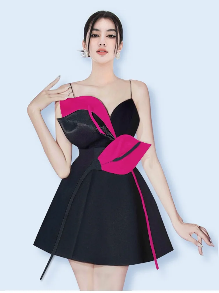 

Элегантное летнее платье-макси с цветочным принтом, открытыми плечами и завышенной талией, из полиэстера, для женщин