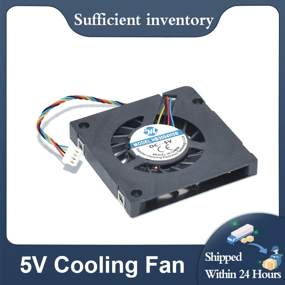 Ventilador de refrigeração miniatura, Rotação de alta velocidade, Ventilador Turbo Hidráulico PWM, UAV 3004, 3003, DC5V, HB3004H5S, HB3004H5B, 4Pin, 30mm, Novo