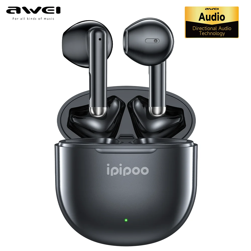 

Awei iPiPoo TP36 Wireless Earphone Bluetooth 5.3 Earphones 30H Long Battery Life IPX4 Waterproof True Wireless Headphone Earbuds