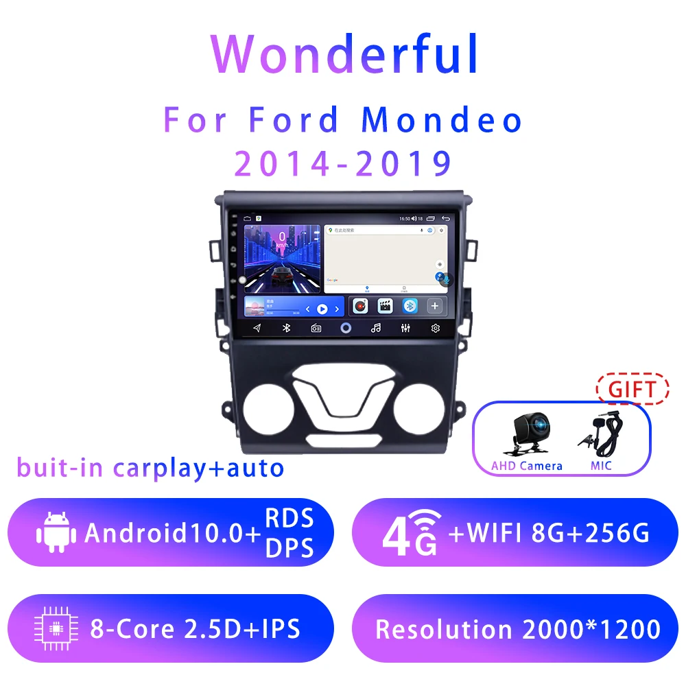 Wonderful ForFord Fiesta 9inch Android10 5G wifi DSP Car stereo Radio Multimedia Video Player GPS Navigation