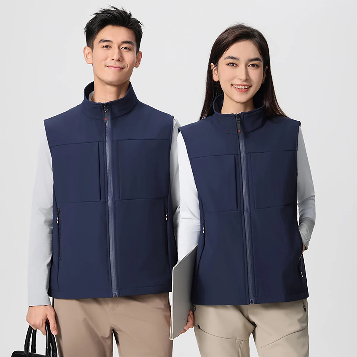 

Men's Women's Business Vests Inner Layer Fine Velvet Fashion Casual Vests Autumn Winter Couple Outfits Youth Tops