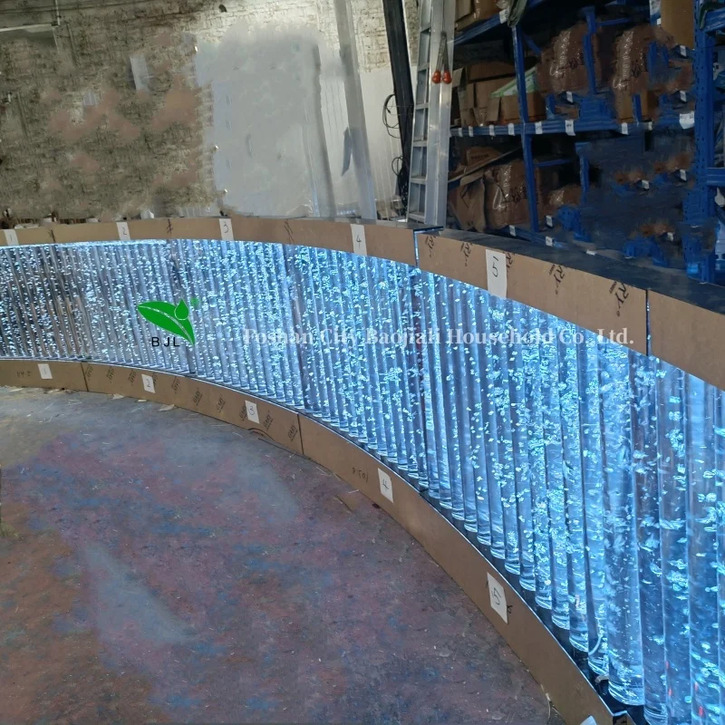 맞춤형 조명 색상 변경 가능 가정용 호텔 바 레스토랑 장식 아크릴 감각 LED 물방울 벽 (리모컨 포함)