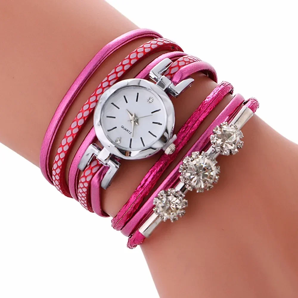 Women Watches Bracelet Ladies Watch with Rhinestones Clock Womens Vintage Fashion Dress Wristwatch Relogio Feminino Gift