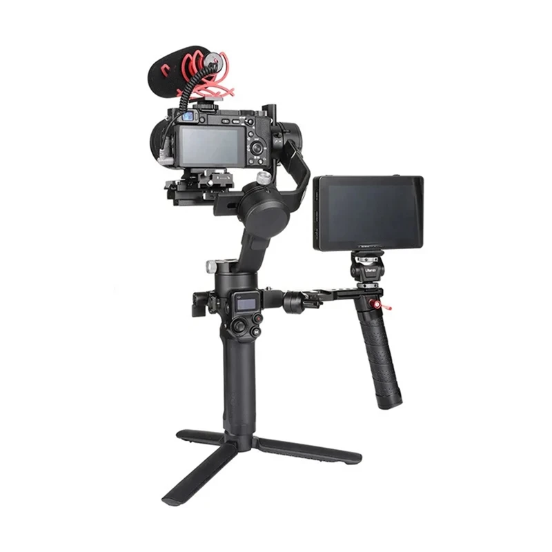 Retail Gimbal Stabilizer Handle Foldable Grip Extension Holder Cold Boots 1/4 Port For DJI Ronin RS 2 /RSC 2 /RS 3 /RS 3 Pro