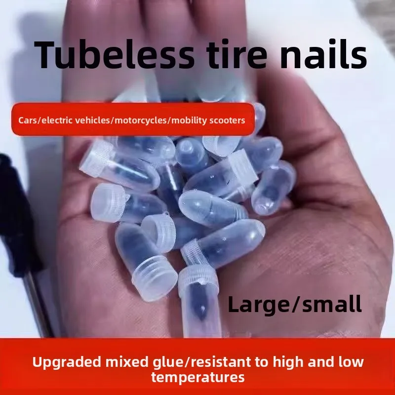 

Versatile Tire Repair Kit with Mushroom Plugs and Glue In Nails for Cars Electric Vehicles and Motorcycles Quick Patch Tool