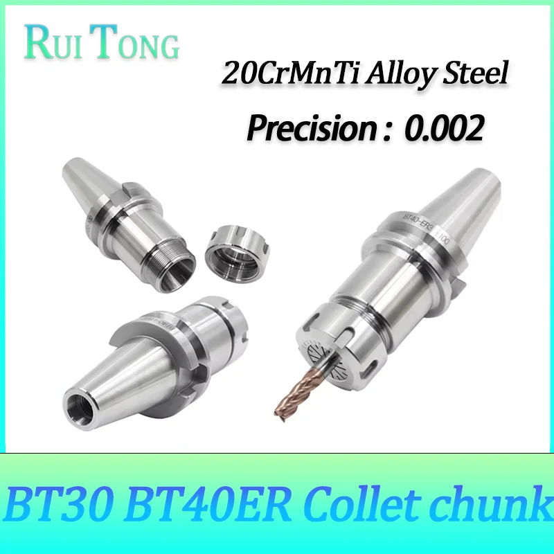 Precision 0.002 BT30 BT40 Pre-balanced BT-ER Collect Chuck ER16 ER20 ER25 ER32 70L 100L CNC Machining Center Spindle Tool Holder